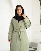 بارانی بلند دوتیکه ۴ حالته