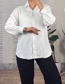 خرید شومیز بیسیک سفید دخترانه