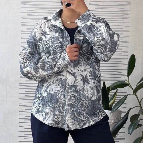 شومیز پارچه گازوئیلی بلند زنانه