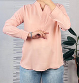 شومیز جلوبسته صورتی زنانه