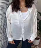 خرید شومیز سفید نازک دخترونه