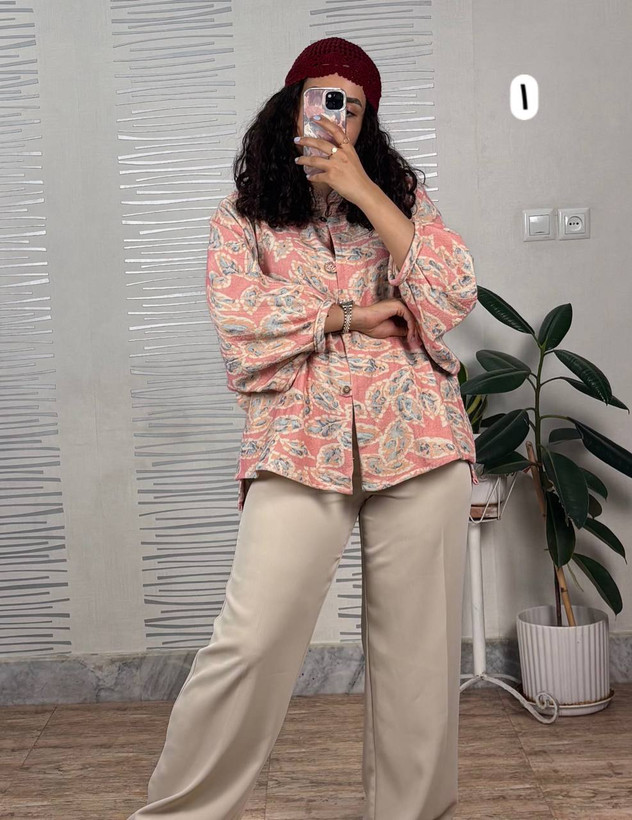 شومیز لینن درجه یک دخترانه تابستانی