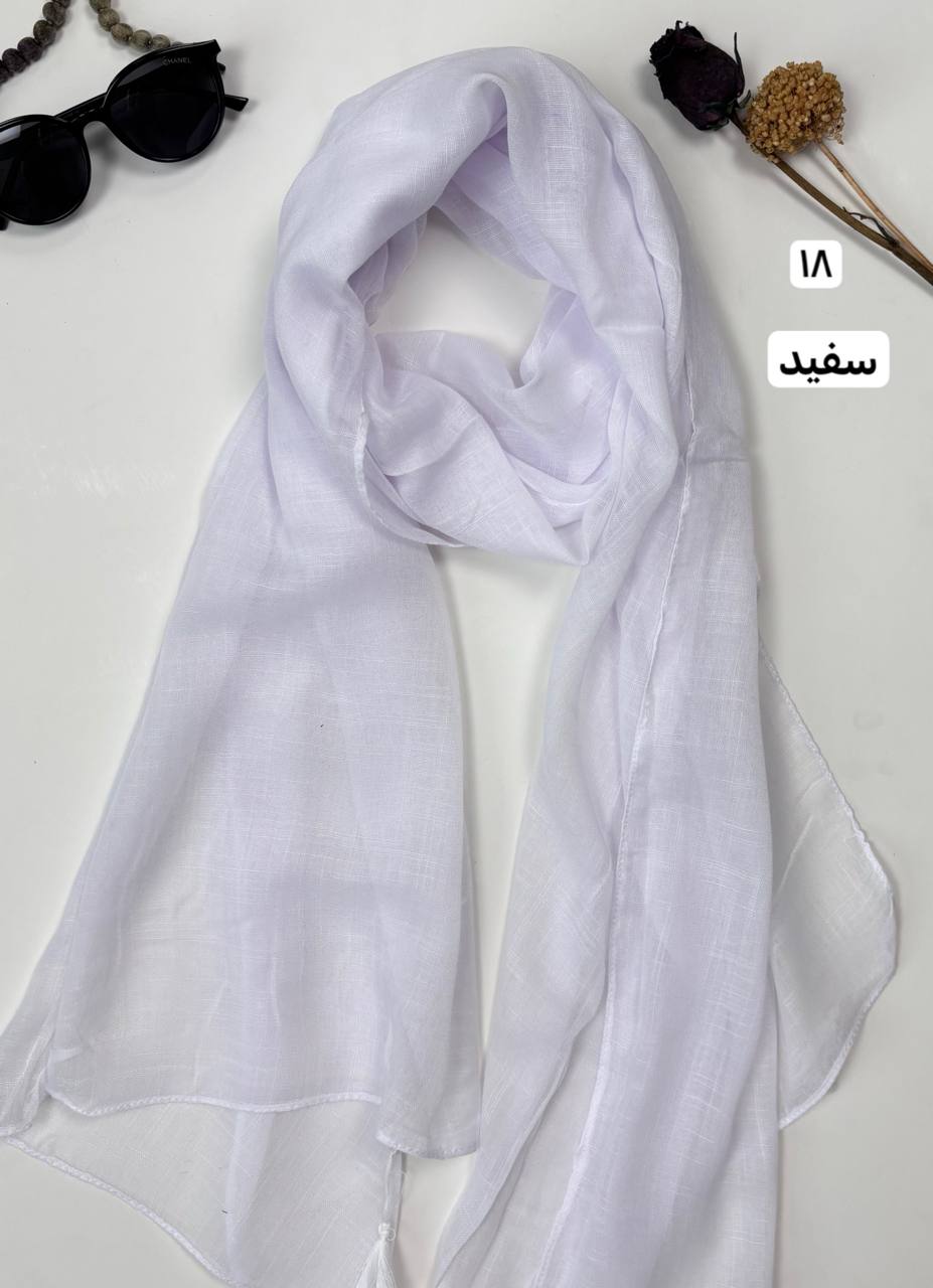 خرید شال سفید خنک تابستونه زنانه