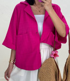 خرید شومیز تابستونه سرخابی رنگ