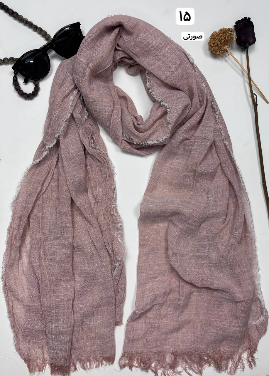 خرید شال لب ریش خنک صورتی