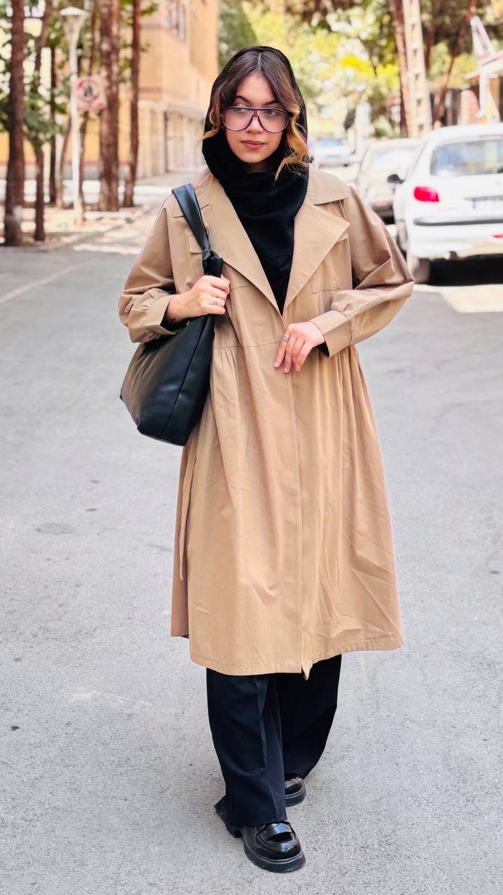 مانتو جلو باز دخترانه دانشجویی