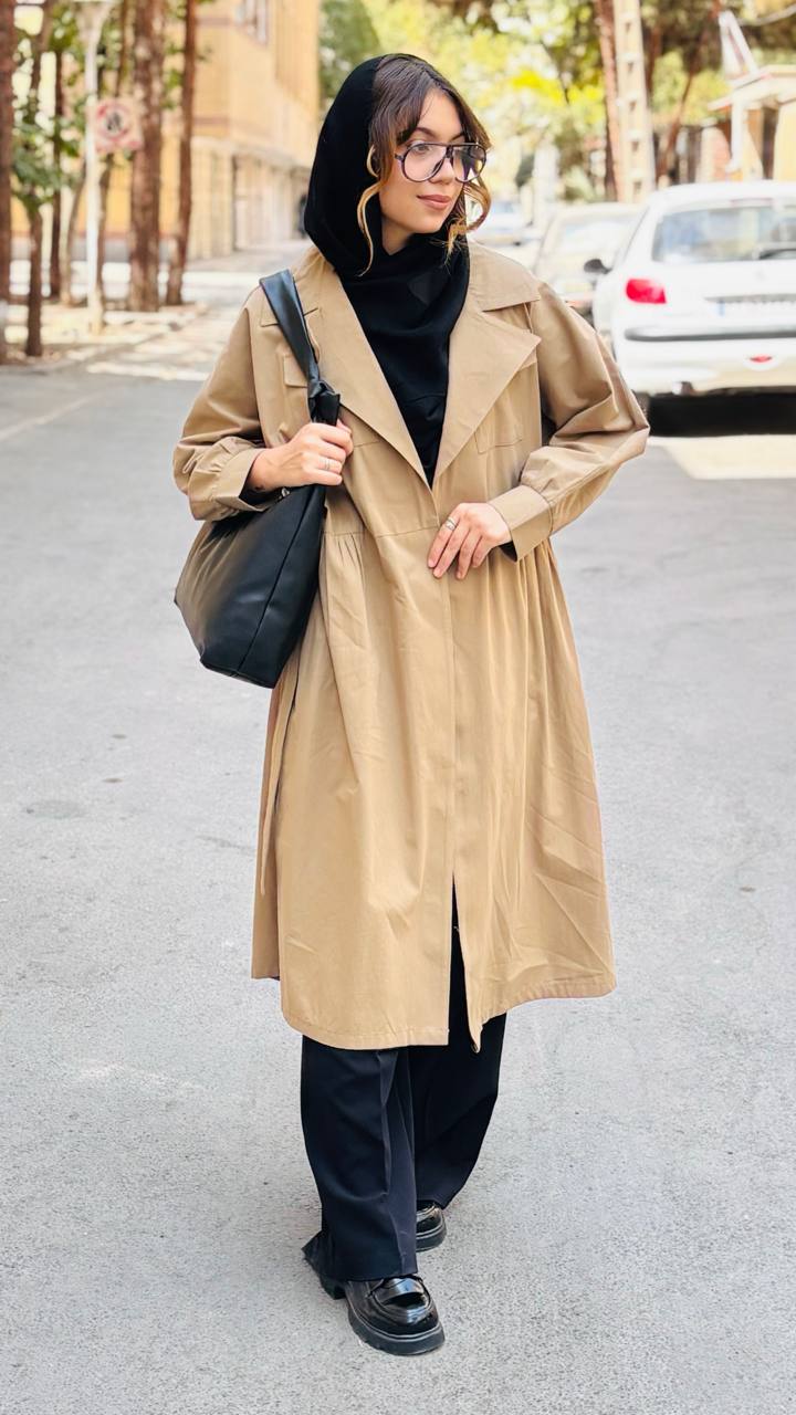 مانتو دانشجویی بلند دخترانه