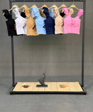 رنگبندی کراپ تاپ پارچه کبریتی ترک