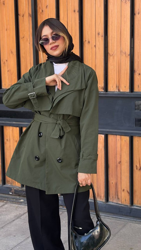 خرید ترنچ کت کوتاه با قیمت مناسب و ارزان