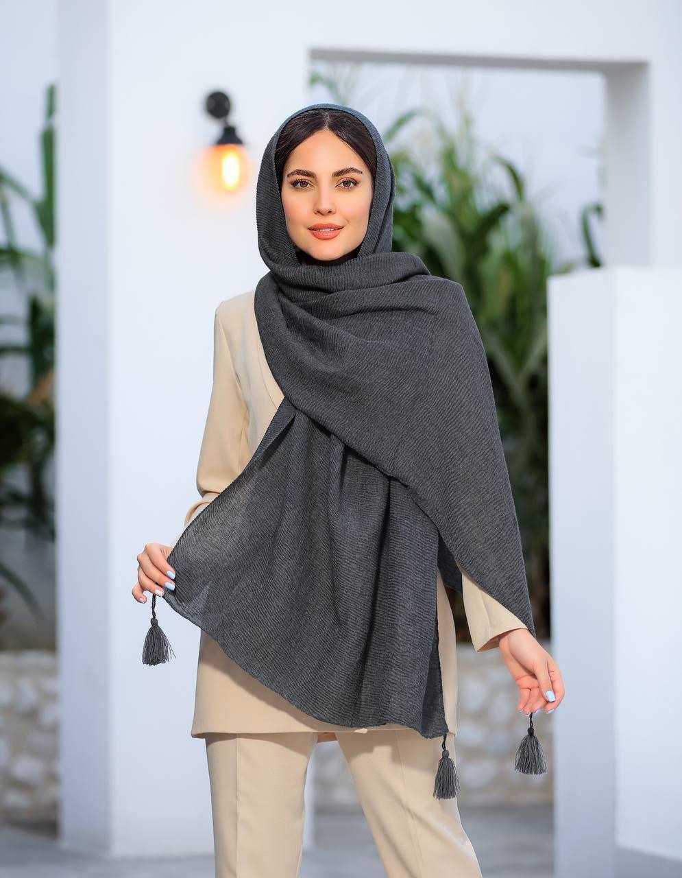 خرید شال زنانه پلیسه جناقی