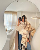 خرید شال چهارخونه بیگ اسکارف زنانه