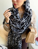 خرید شال پلنگی شیک دخترانه