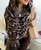 خرید شال پلنگی زمستانی زنانه