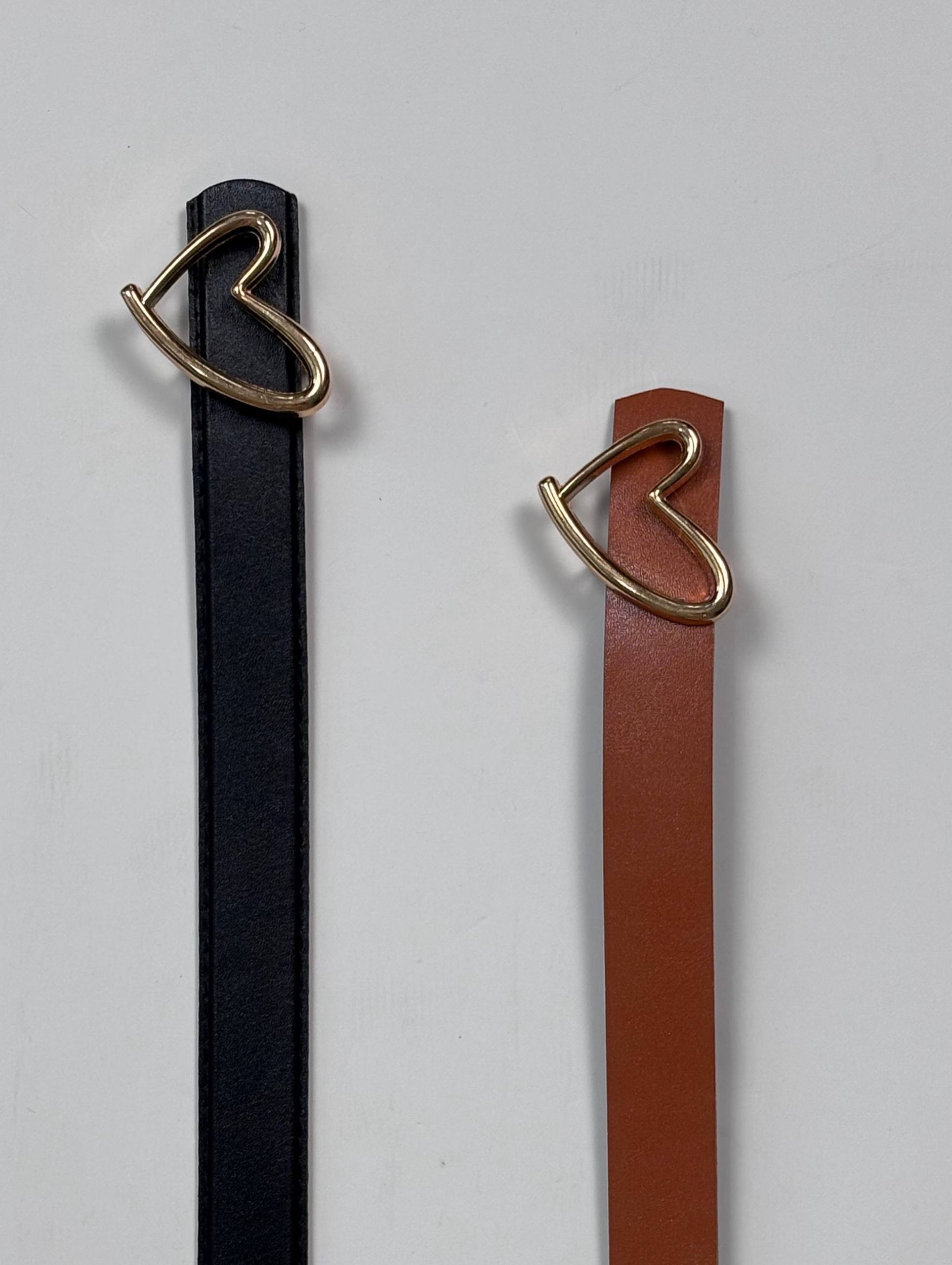 خرید کمربند چرمی سگک دار دخترانه قهوه ای و مشکی