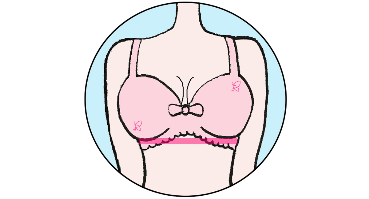 اندازه زیر سینه