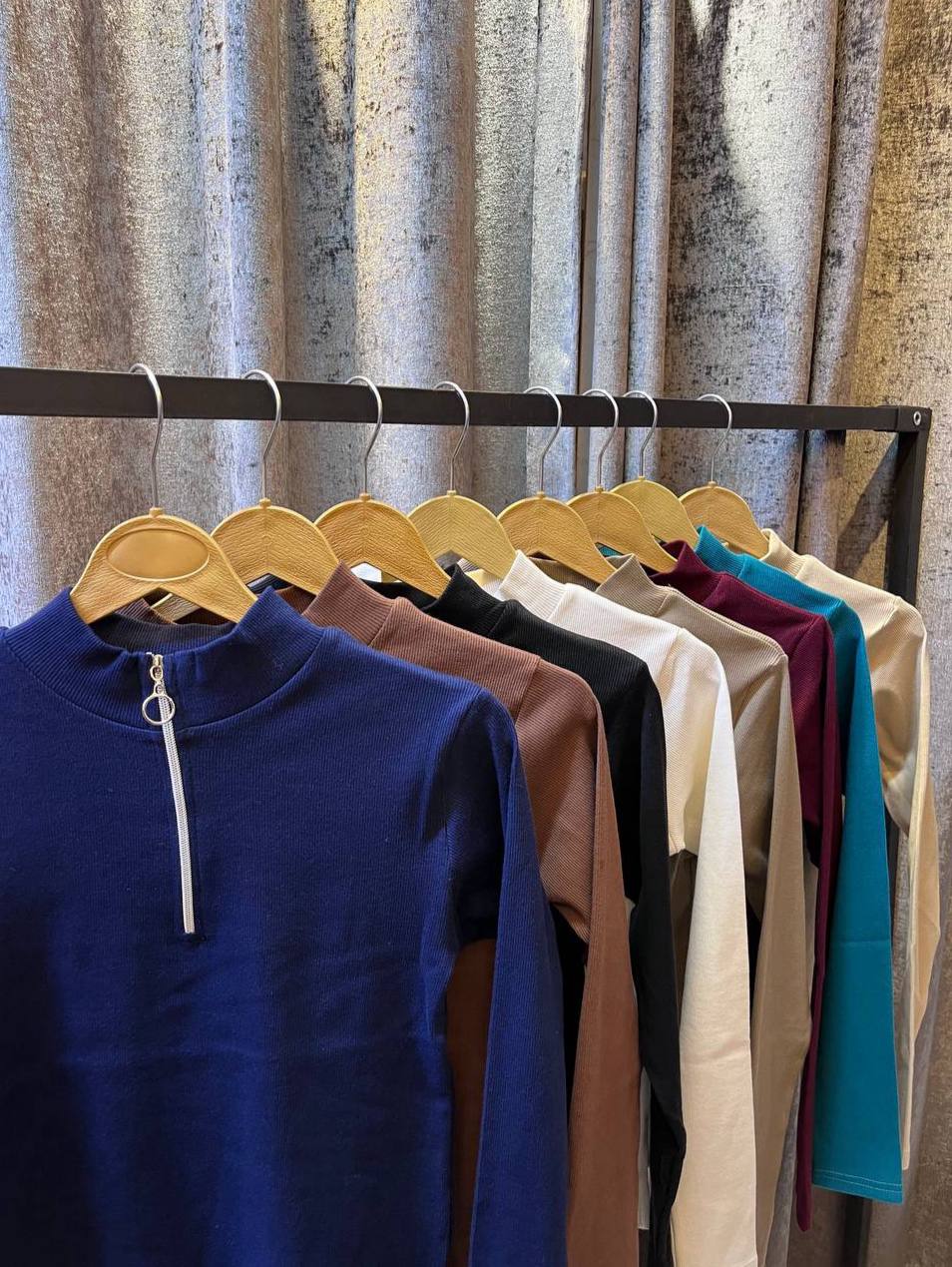 رنگبندی بلوز نیم زیپ کبریتی دخترانه