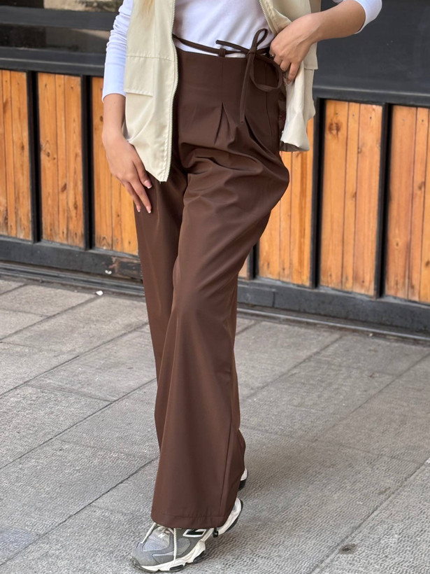 خرید شلوار بگ سانتانا قهوه ای موکا زنانه ودخترانه