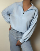 دورس نیم زیپ دخترانه آبی رنگ