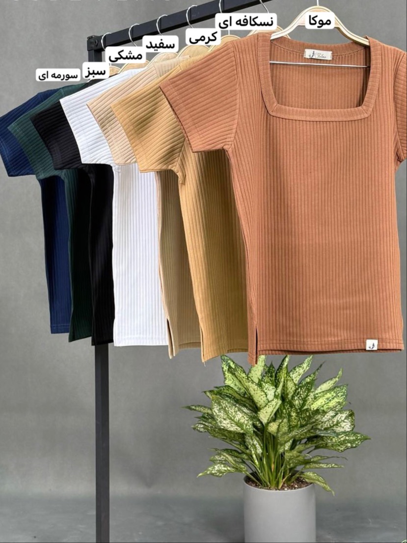 رنگبندی کراپ تیشرت دخترانه